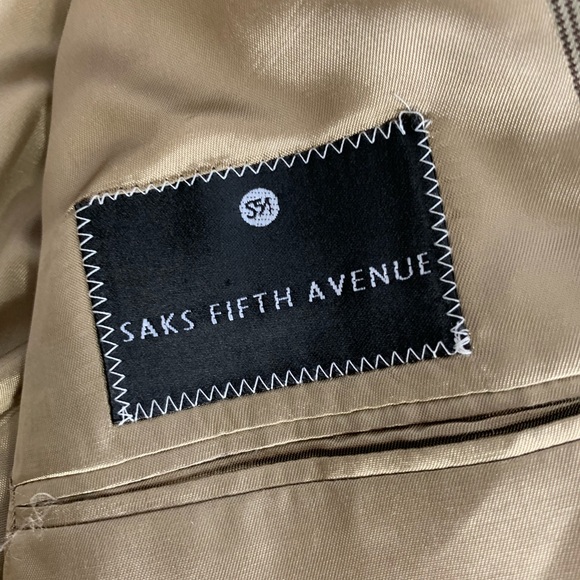 Saks Fifth Avenue Men’s 100% Wool Coat Sz 42 - Picture 6 of 8